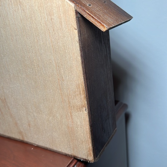 VTG Christmas Kitsch wooden festive doll house diorama figurine wall hanging - Picture 14 of 17